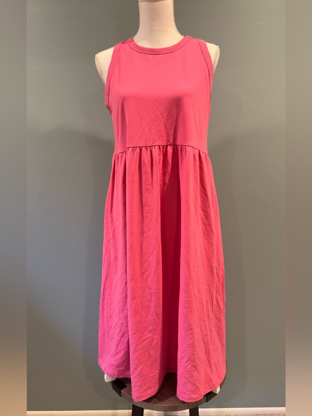 A New Day Pink Sleeveless Empire Waist Midi Dress Size Large NWT